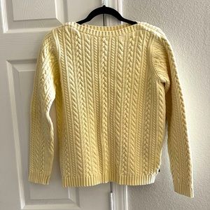 Ralph Lauren pale yellow 100% cotton sweater small